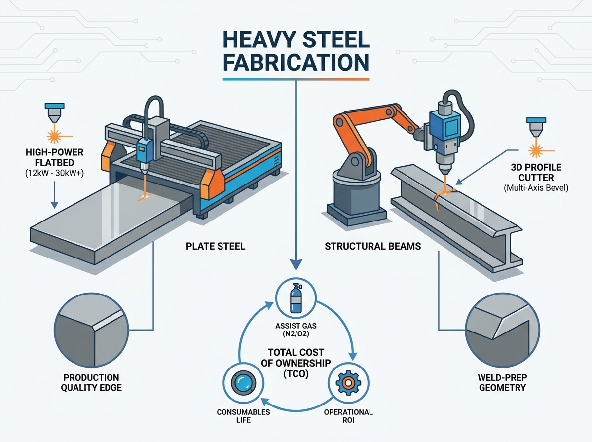 CNC Laser Cutting Machine for Steel Fabrication Plant